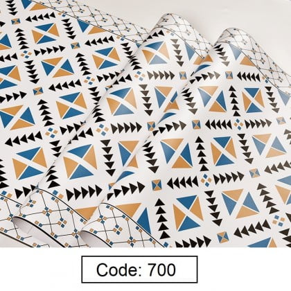 (Tiles) Moroccan Style Kitchen Tiles Furniture Refurbished PVC Waterproof Wallpaper Sticker