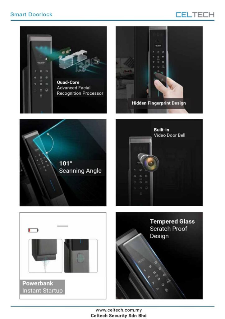 D9 3D Facial Recognition Smart Lock