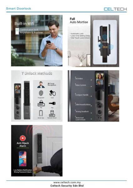 D9 3D Facial Recognition Smart Lock