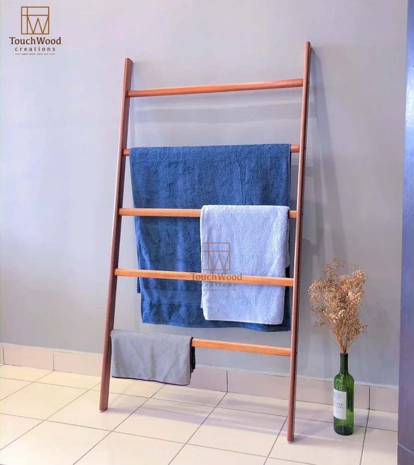 (Extra Large) Solid Wood Ladder Rack