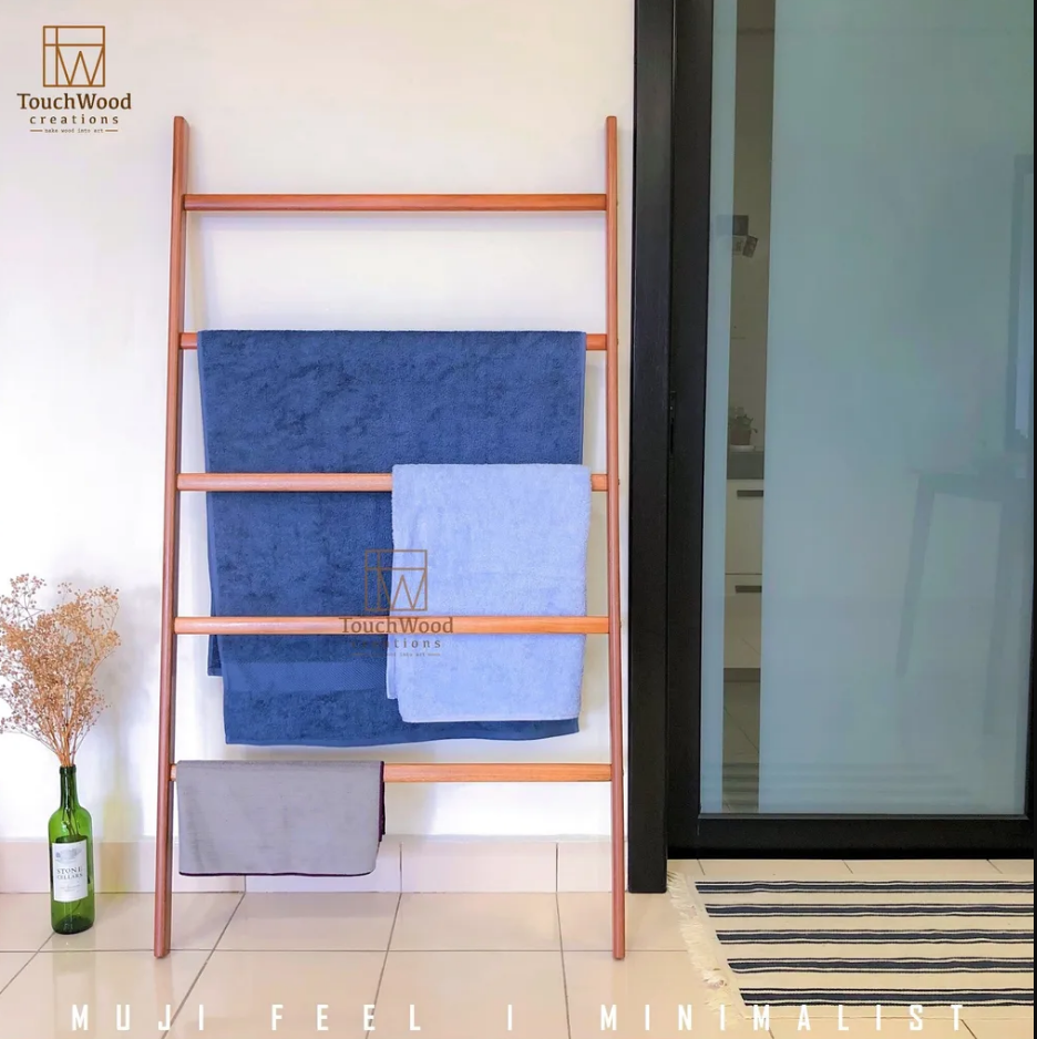 (Extra Large) Solid Wood Ladder Rack