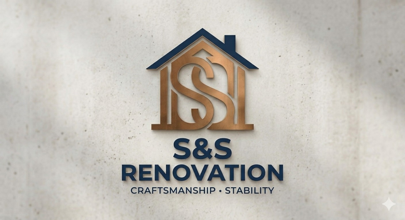 S & S Renovation logo.